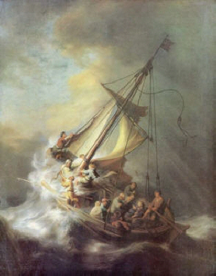 Christ in the Storm on the Sea of Galilea by Rembrandt