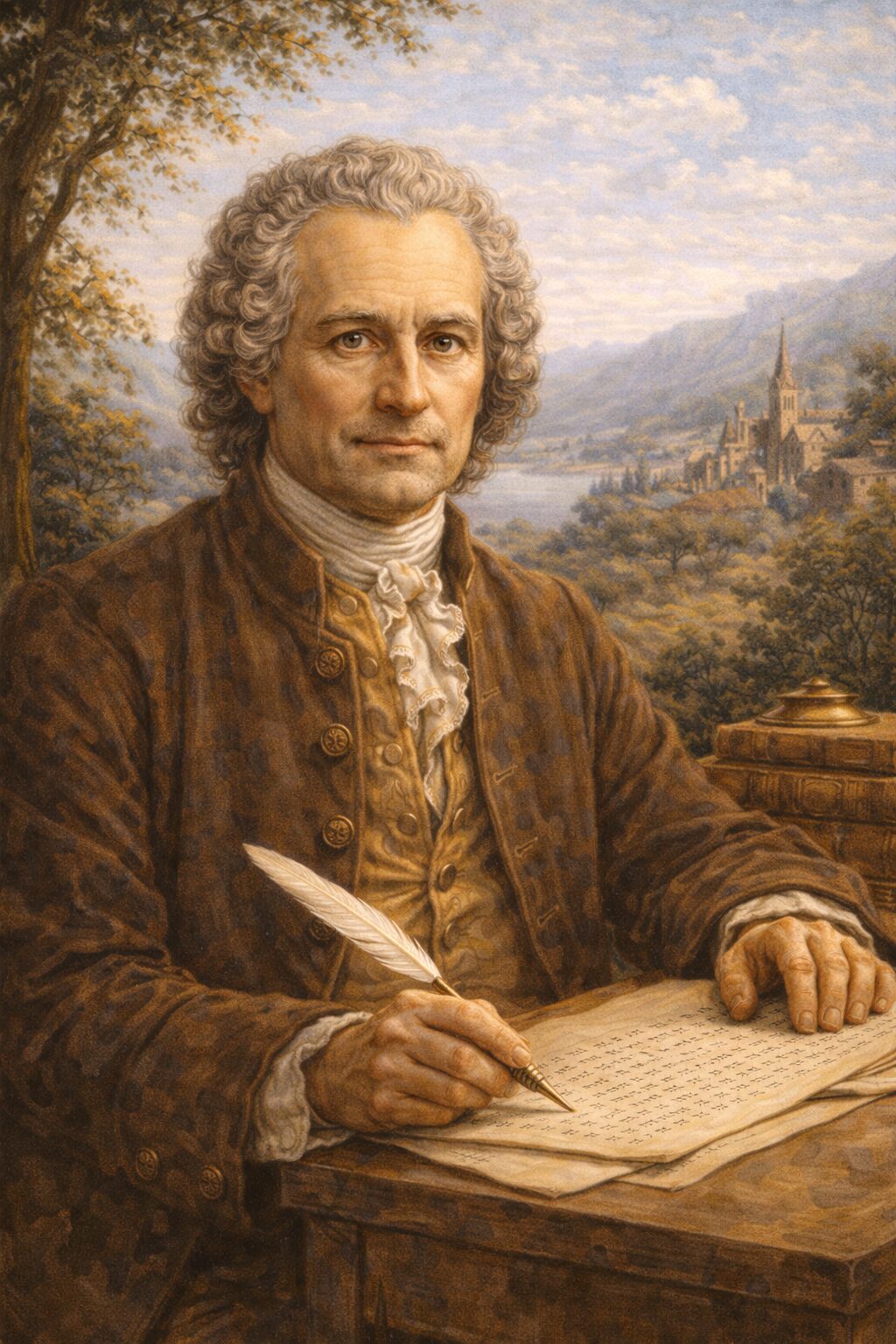 Portrait of Rousseau, Jean Jacques