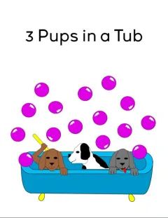 3 Pups in a Tub